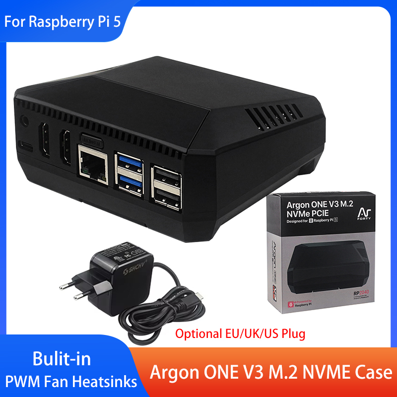 Turing Pi 2 - Boîtier Argon ONE V3 M.2 NVME,