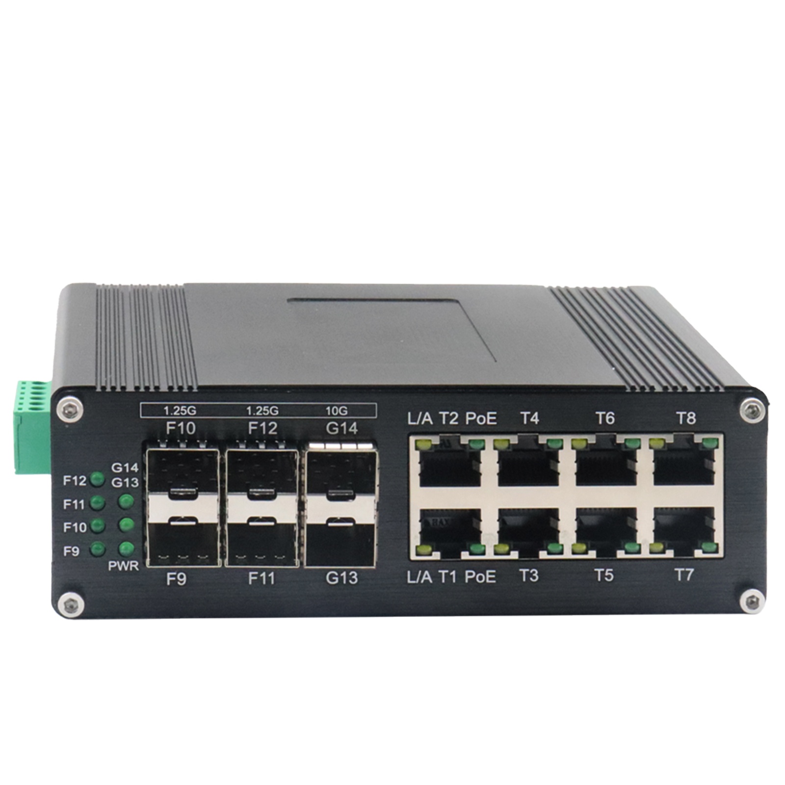 Managed Gigabit Poe Switch 8 Port 802.3At - Commutateur Ethernet industriel Gigabit 8 ports