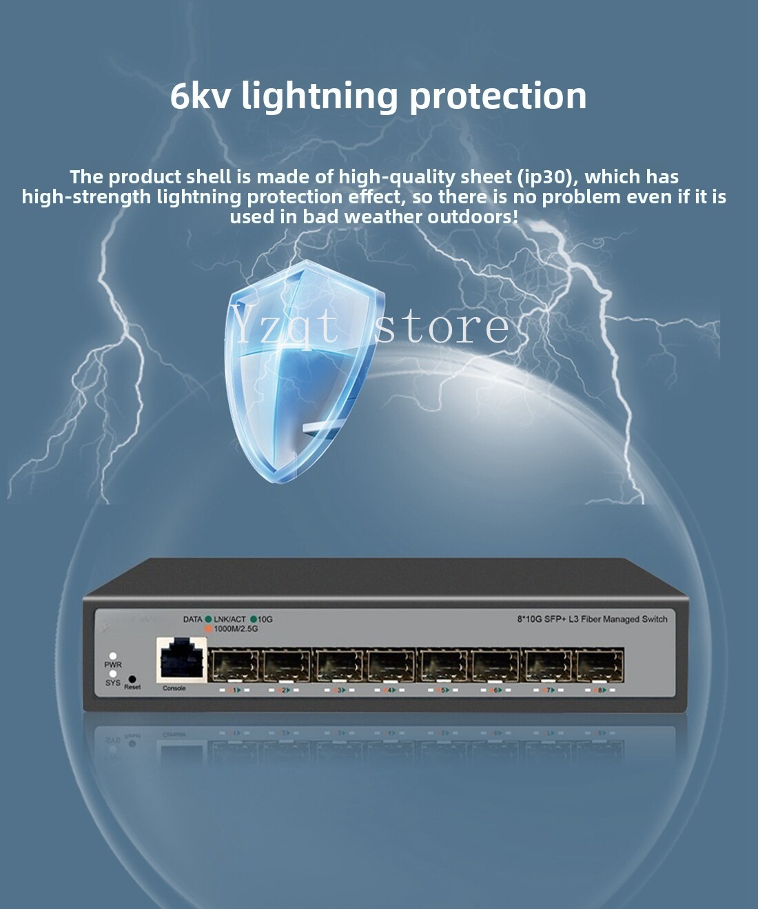Commutateur Ethernet 10 Gigabi - Sfp+ 10G Managed Switch 8 Port avis et prix